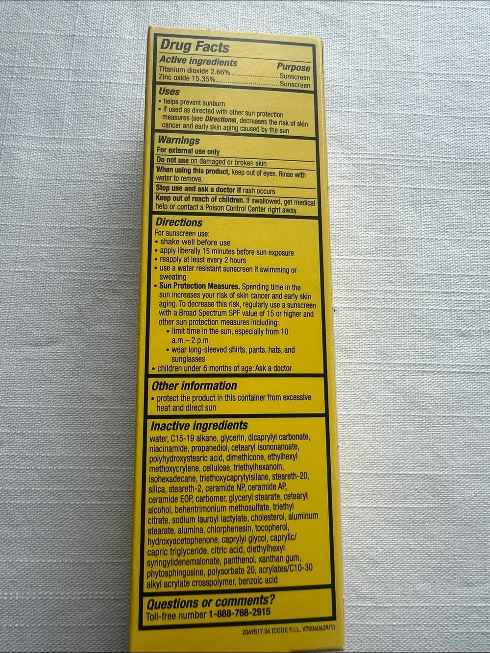 CeraVe Invisible Mineral Sunscreen SPF 50 Face No White Cast 1.62 oz New